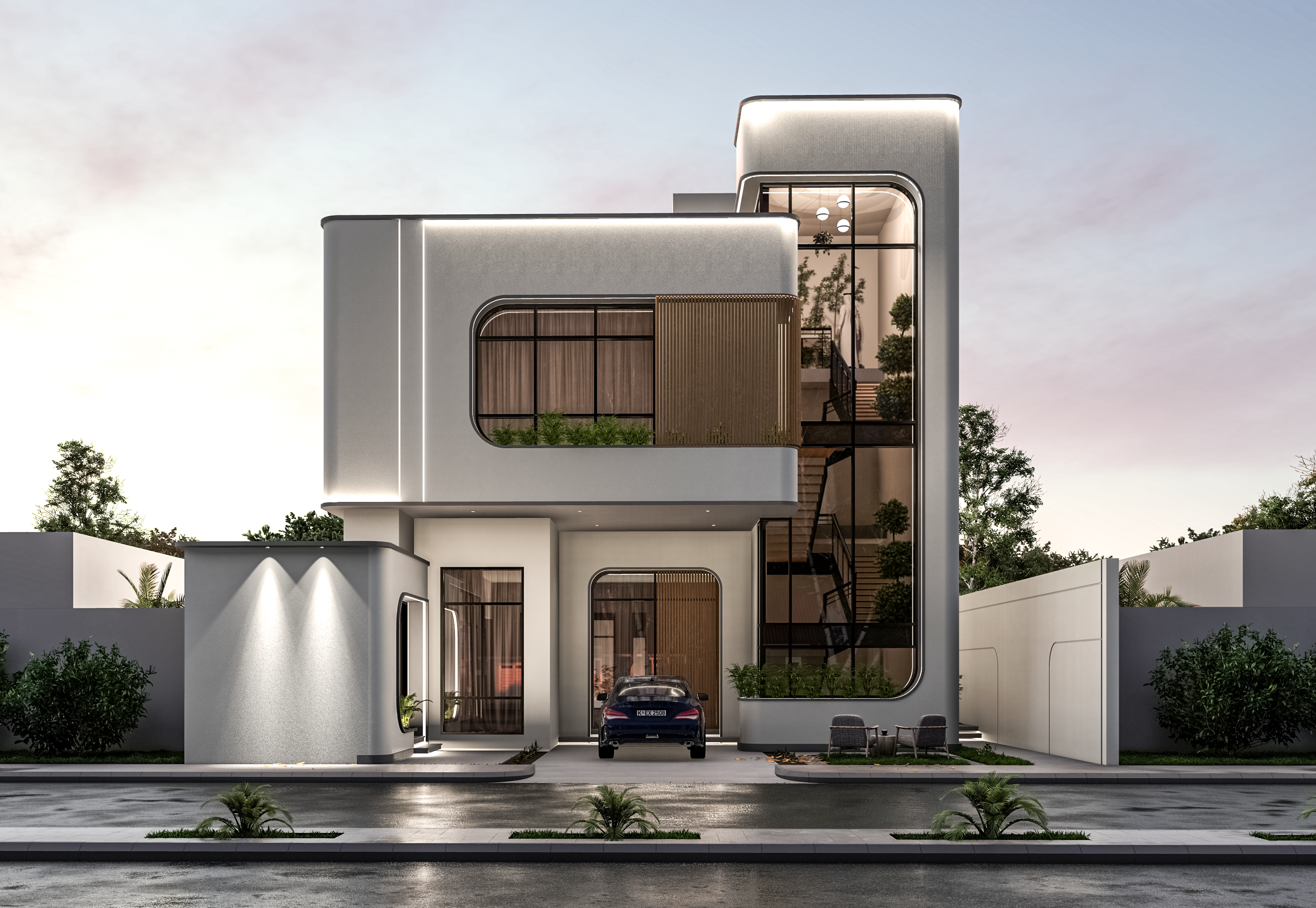 MODERN VILLA ELEVATION DESIGN - EXTERIOR-5