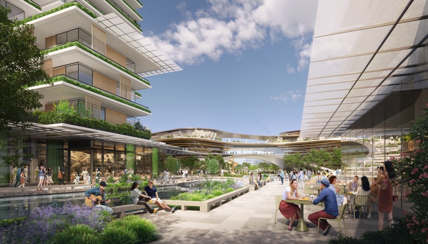 西岑科创中心设计方案,上海 / Foster + Partners-1