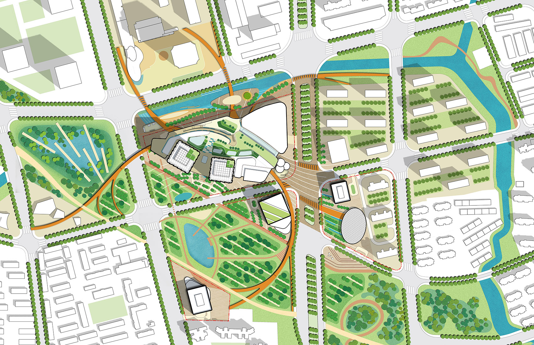 上海真如中海中心综合体丨中国上海丨SOM-8