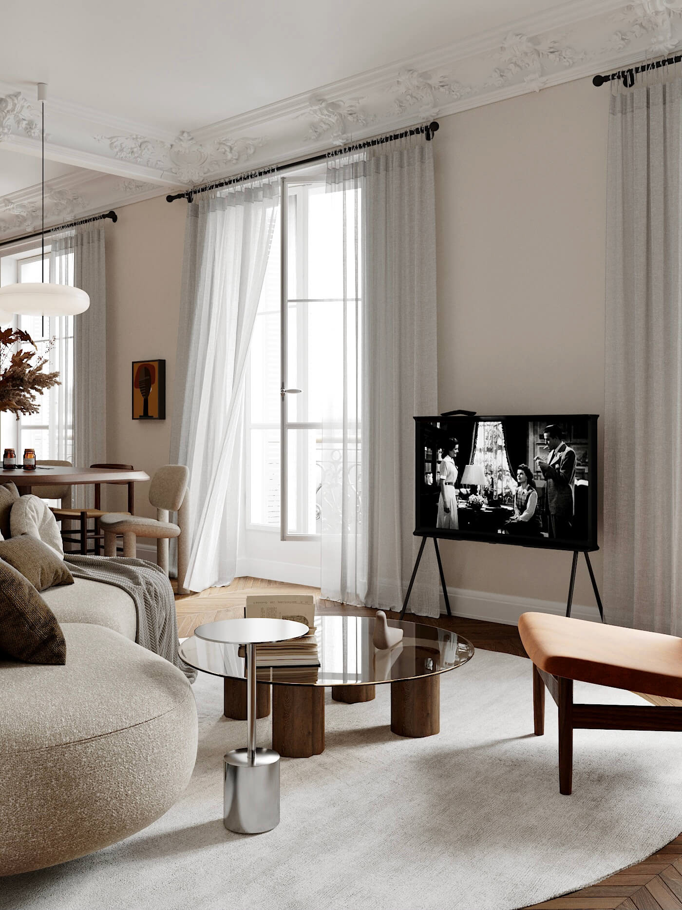 107㎡ 法式住宅设计 既浪漫又舒适！-0