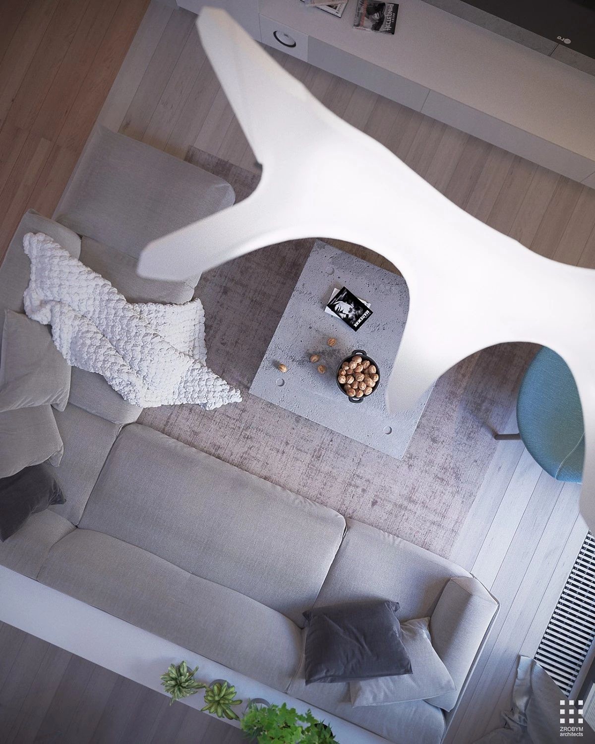 203m²丨水泥灰+木色-11