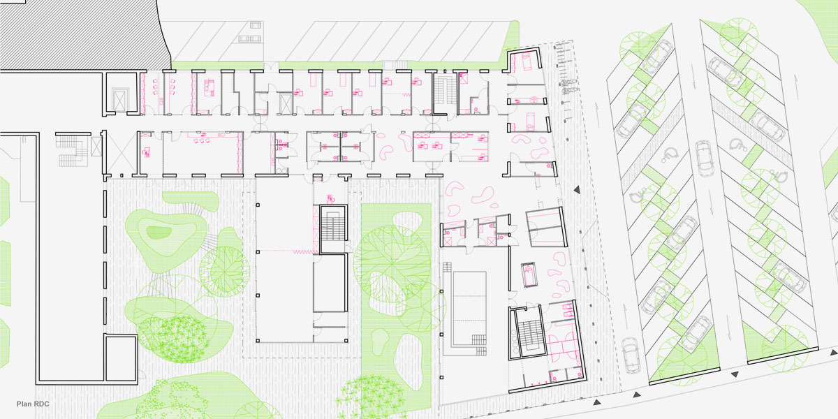 圣让当热利医院新立面及改造扩建项目丨法国丨CoCo architecture等-3
