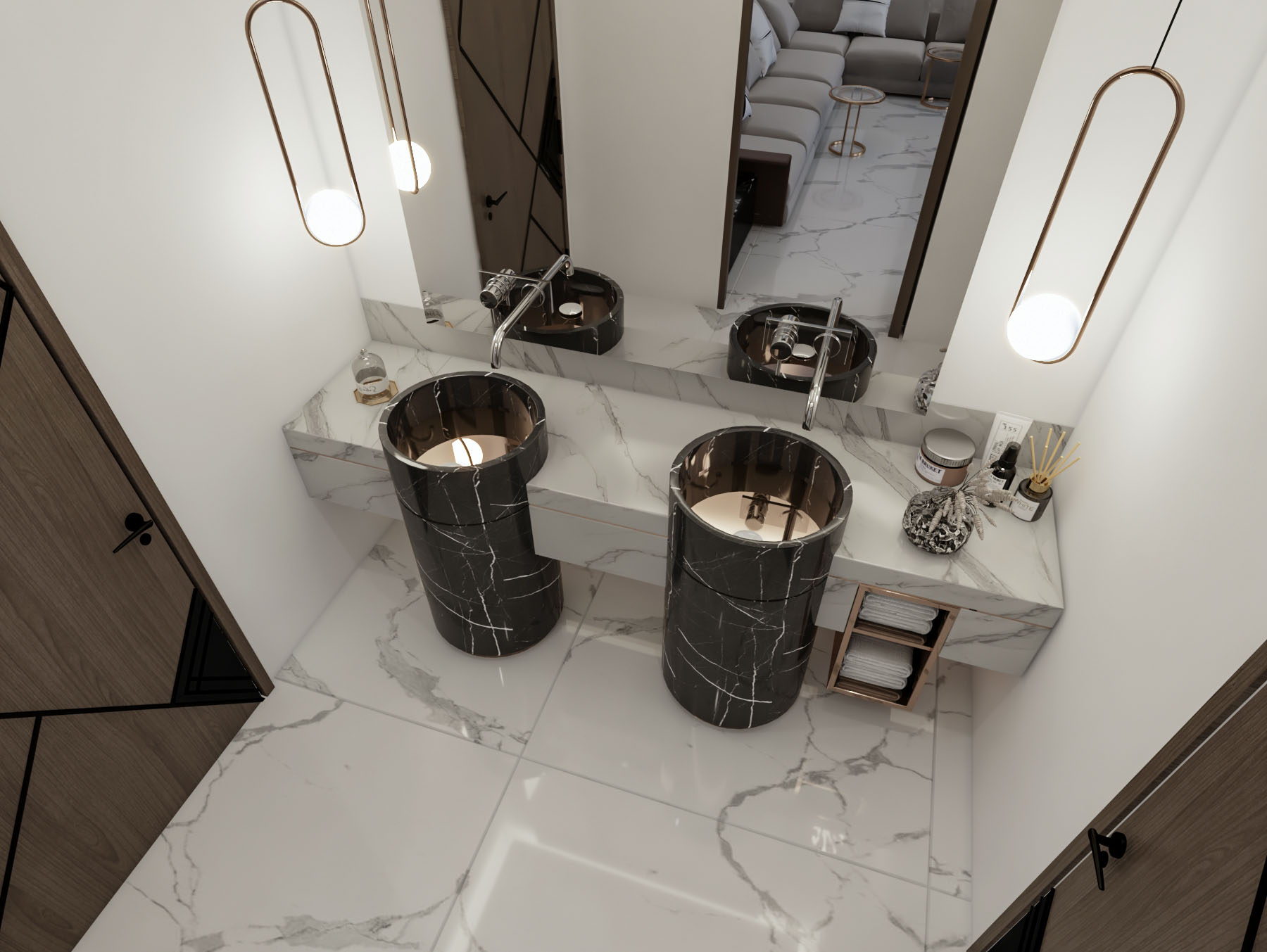 Modern Dewania 卫生间洗手盆设计-12