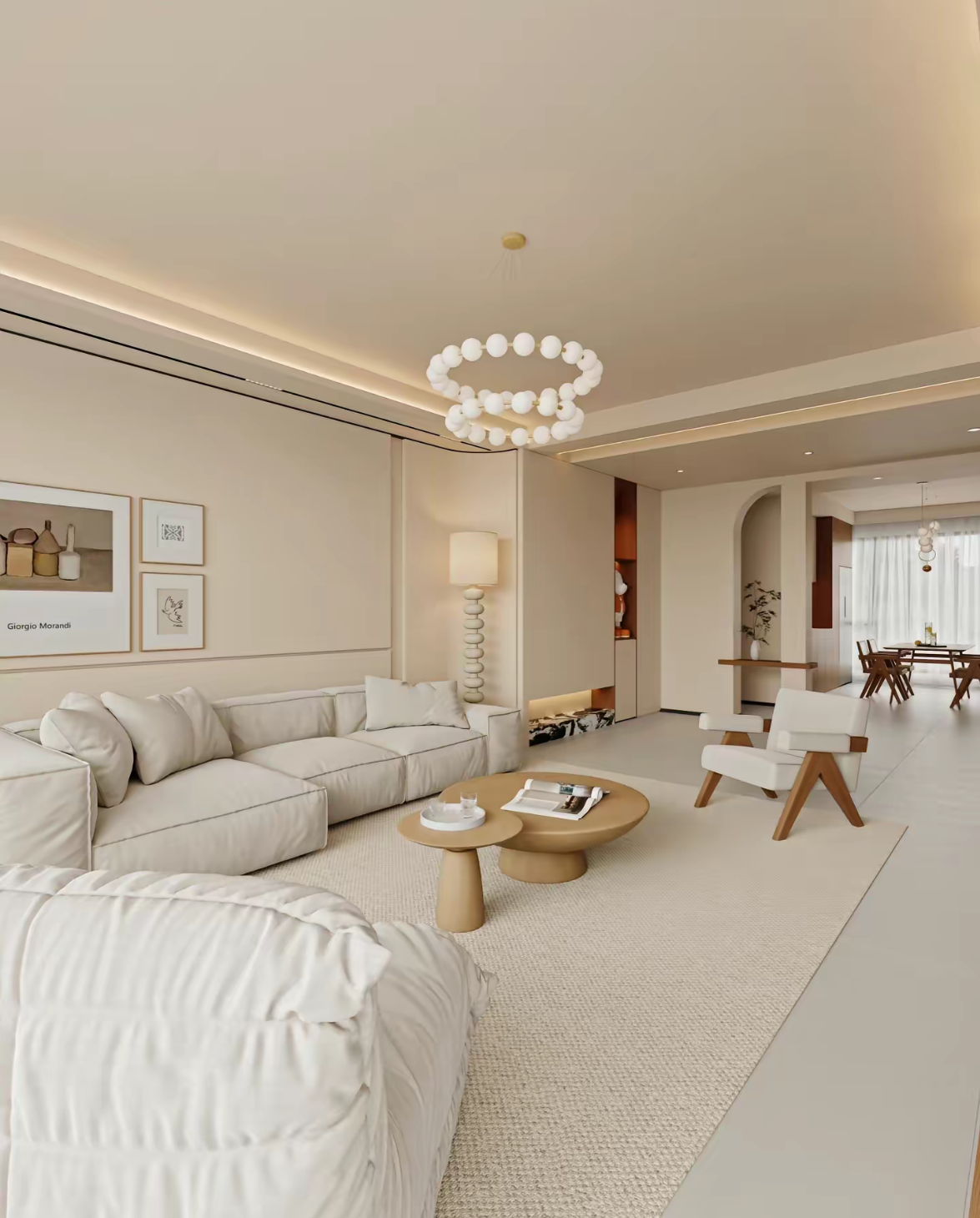 丽娜的温馨奶油风客餐厅-1