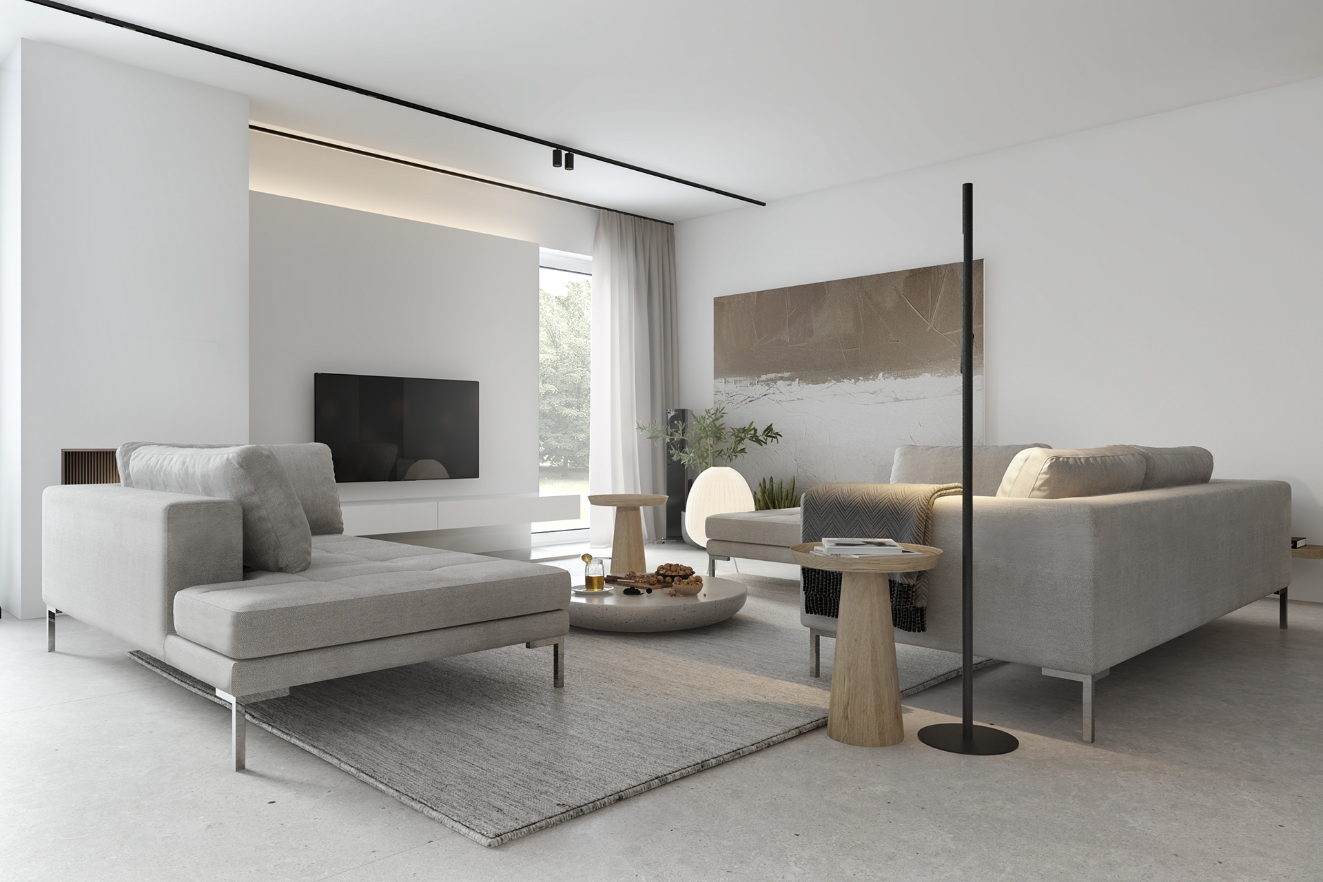 白色系+高级黑 极简主义的极简美                     -2