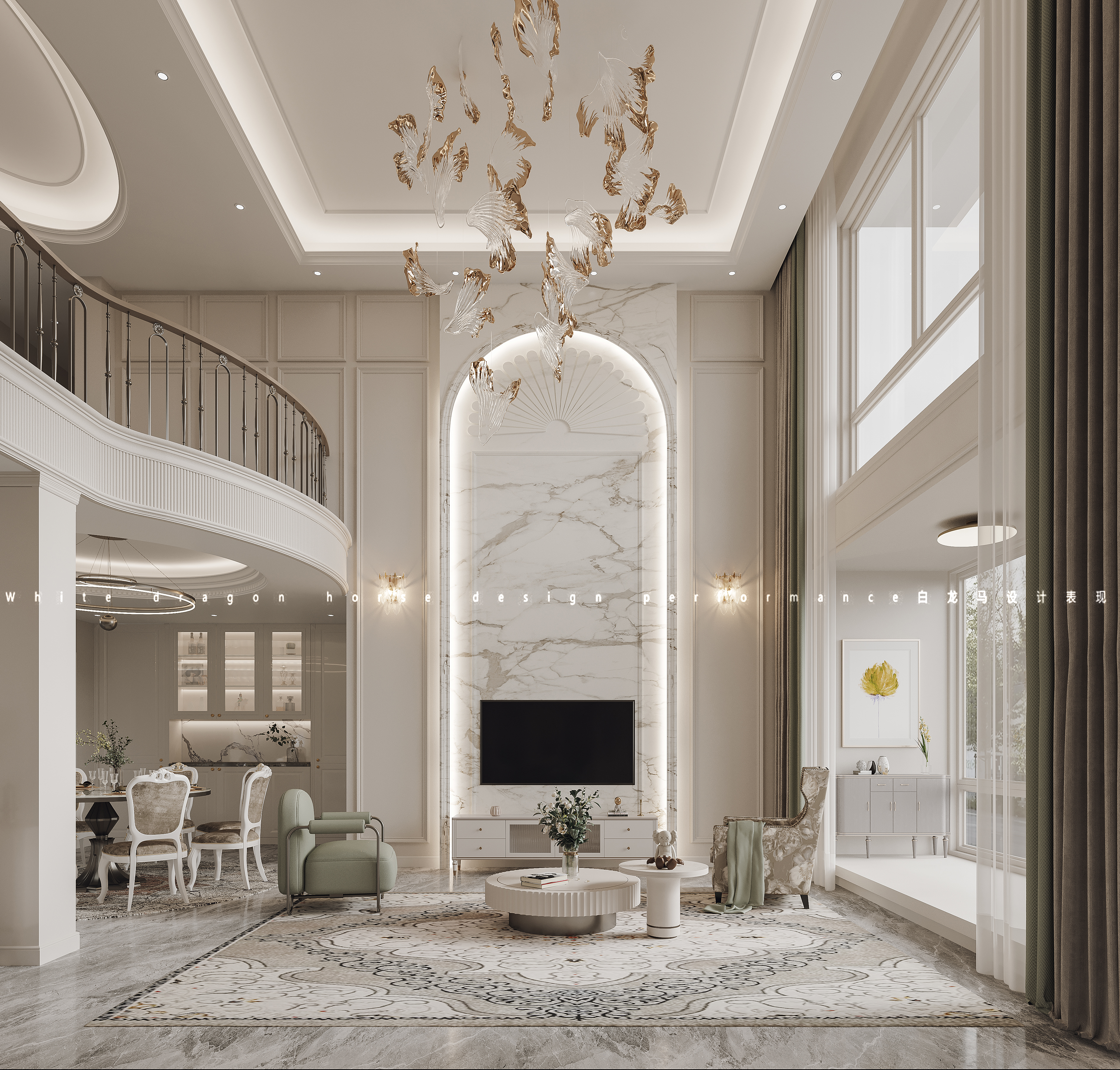 法式风格·白龙马效果图-10