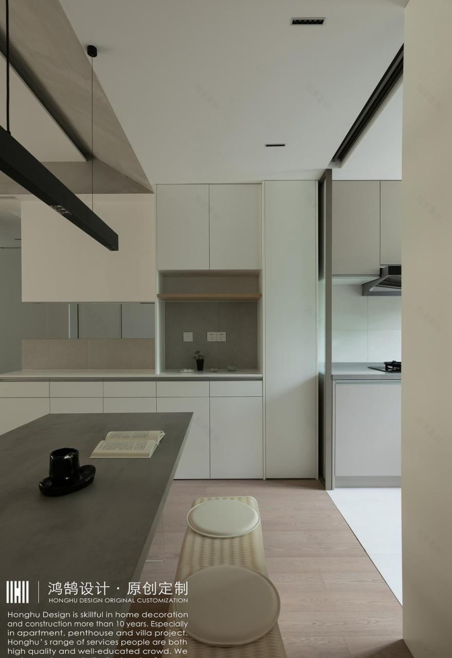 奶油中古风平层设计-13