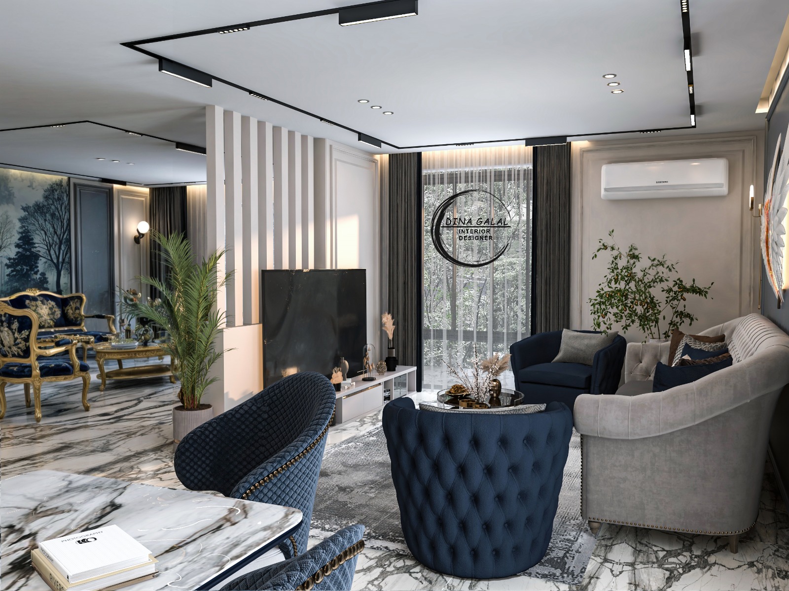 New Cairo capital /neoclassical reception-4