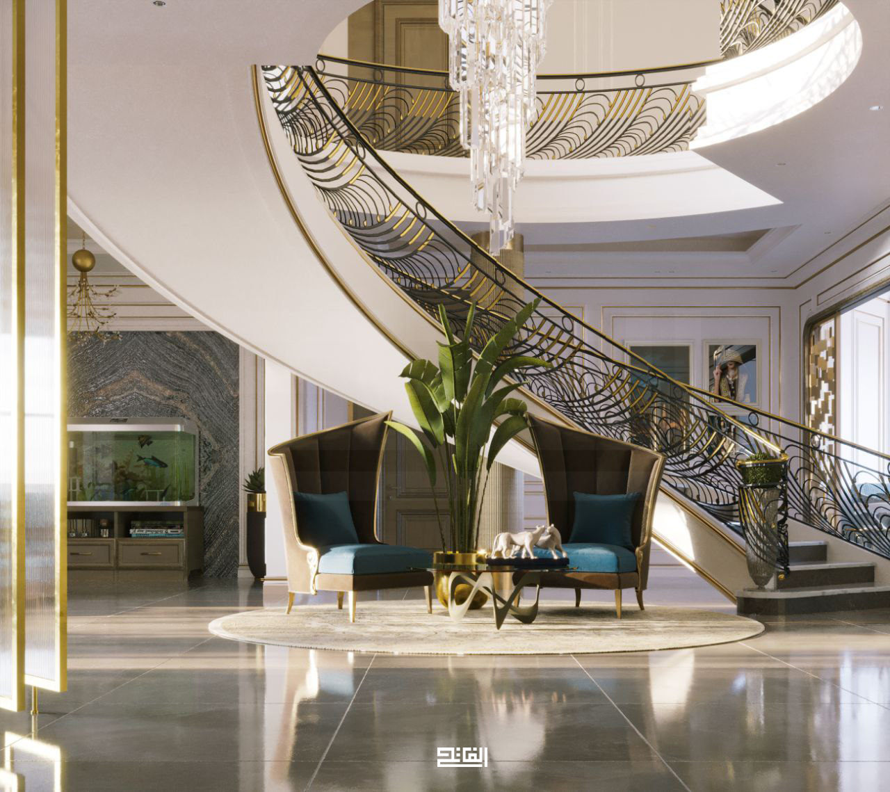 Turquoise Villa 别墅设计丨也门萨那丨Alfatih Architect-5