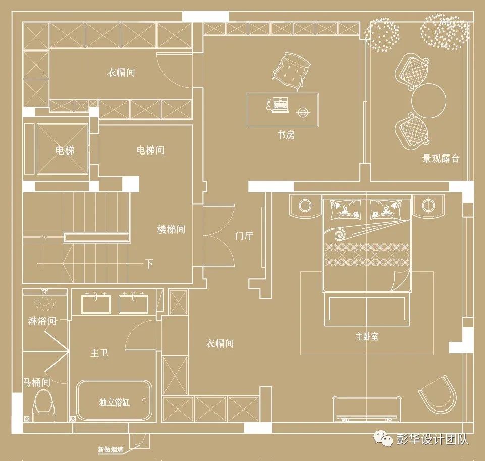 世茂·茂悦府现代轻奢别墅丨彭华设计团队-46