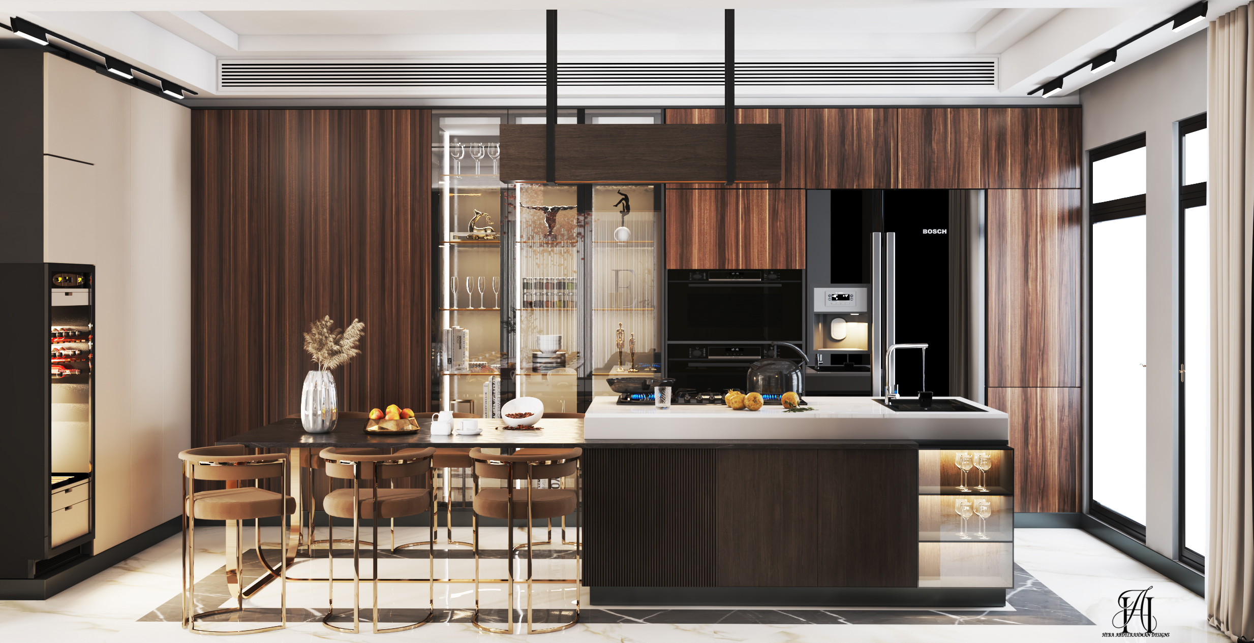 别墅一层丨埃及亚历山大丨dahab design-4