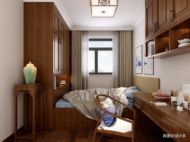 20万元三居120平米装修案例·效果图  怡情雅居-16