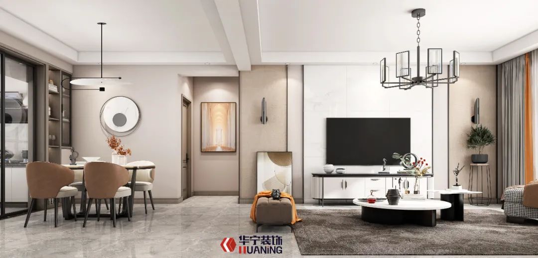 聂敏设计 | 莒县紫薇苑 138m²现代风格 人间胜景如莺啼莲灿-61