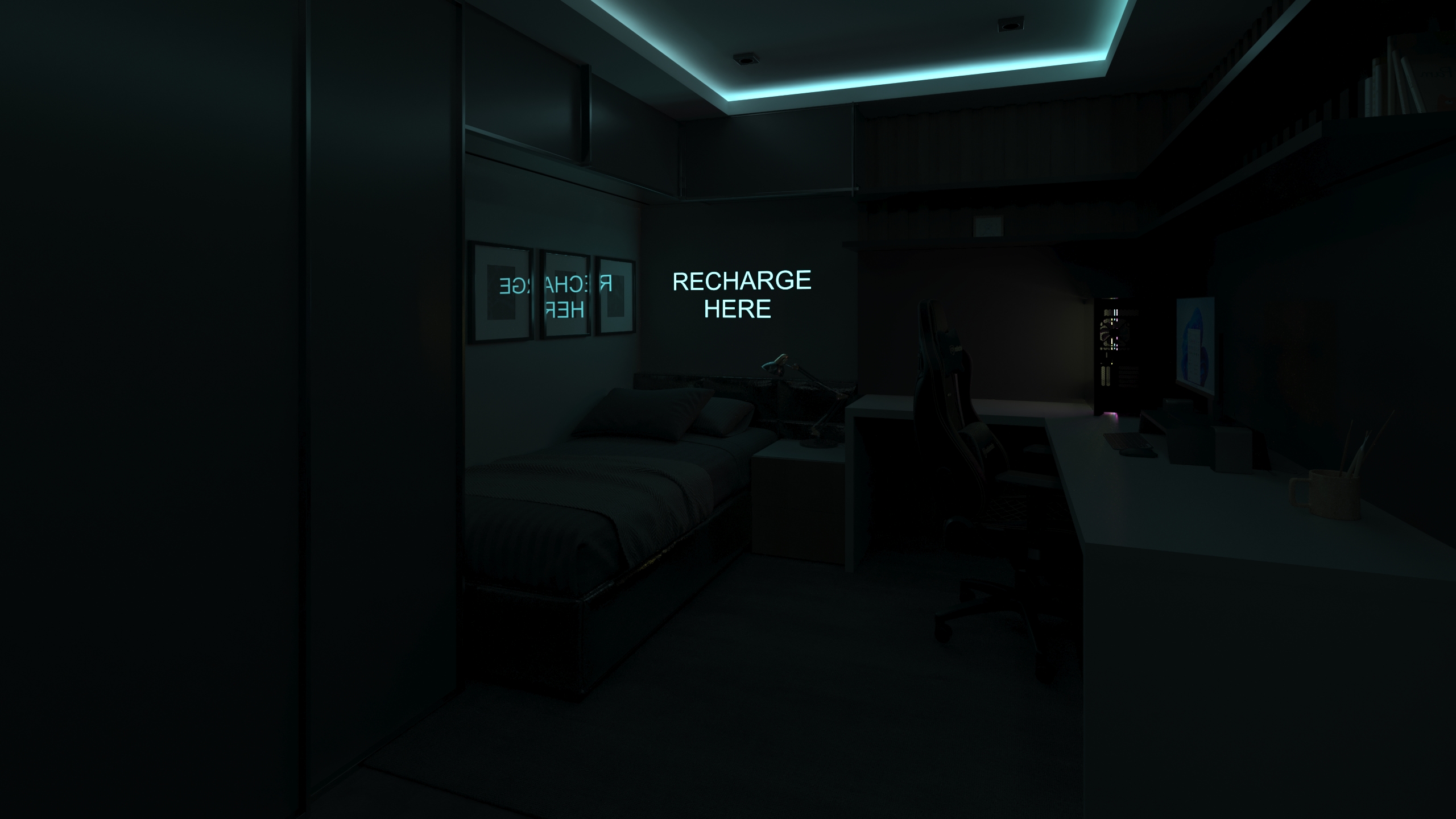 Genç Yatak Odası Tasarımı/ Teen Bedroom Design-5