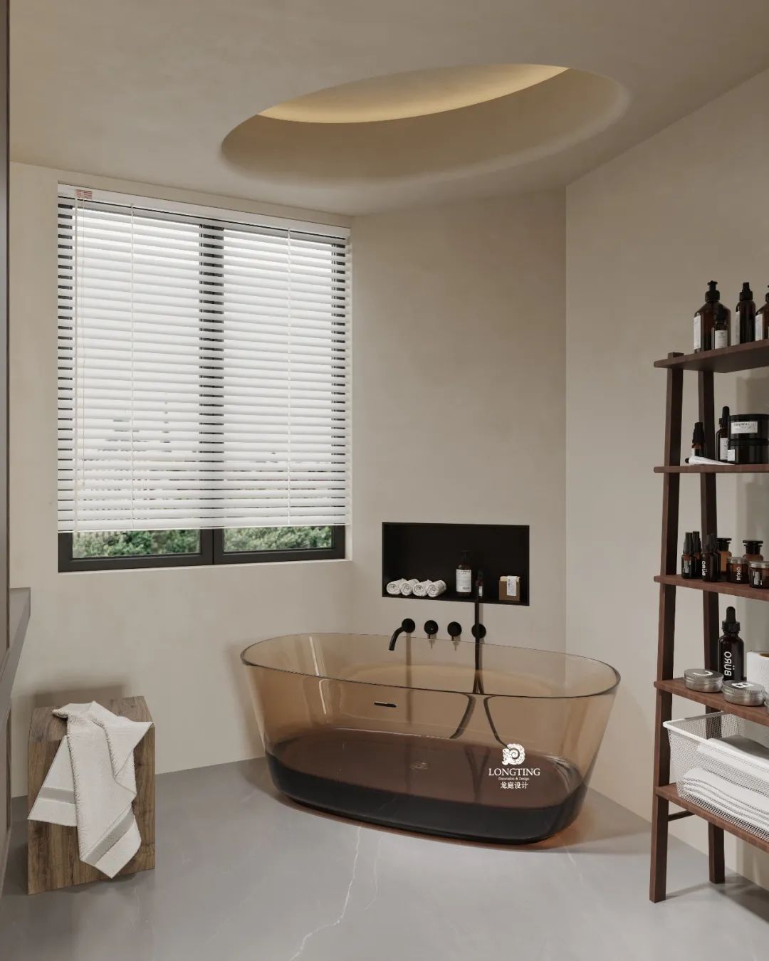 红树湾 200 方,灰褐极简主义家居空间丨龙庭设计-33