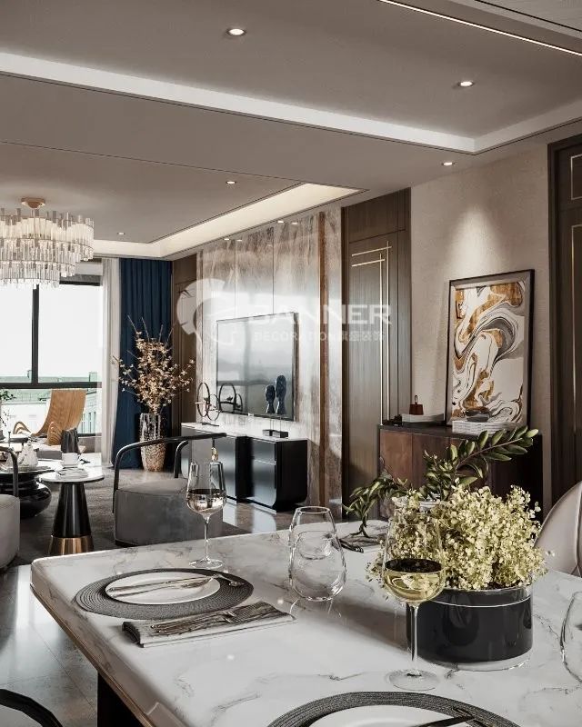 曲江别墅 | 新中式韵律与品质生活共存的空间设计-44