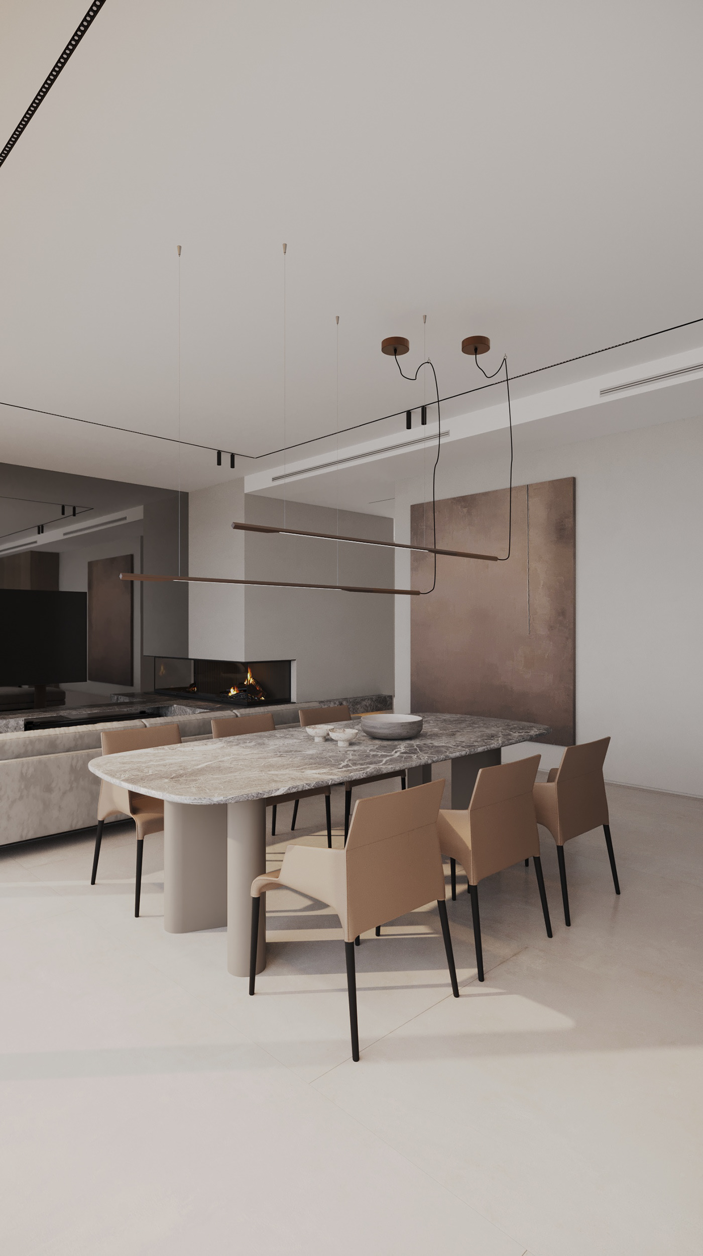 232㎡大平米住宅设计 不一样的高级感！-4