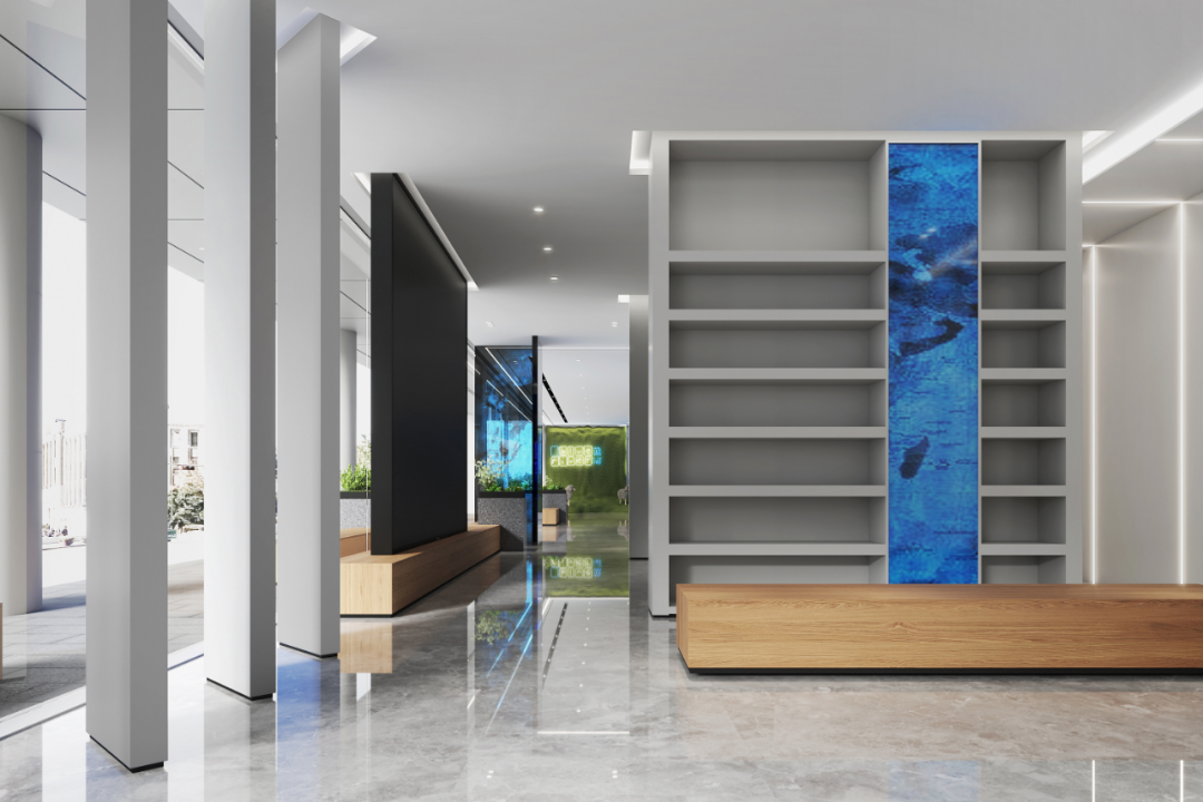 蓝河绵羊乳业集团办公室——现代极简之美-78