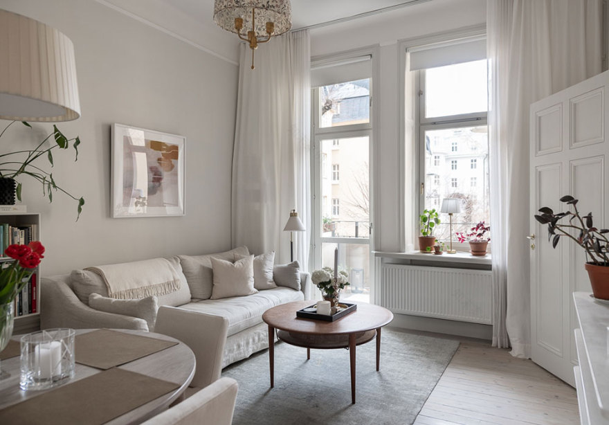 柔光暖调的 38 平米温馨小窝-1