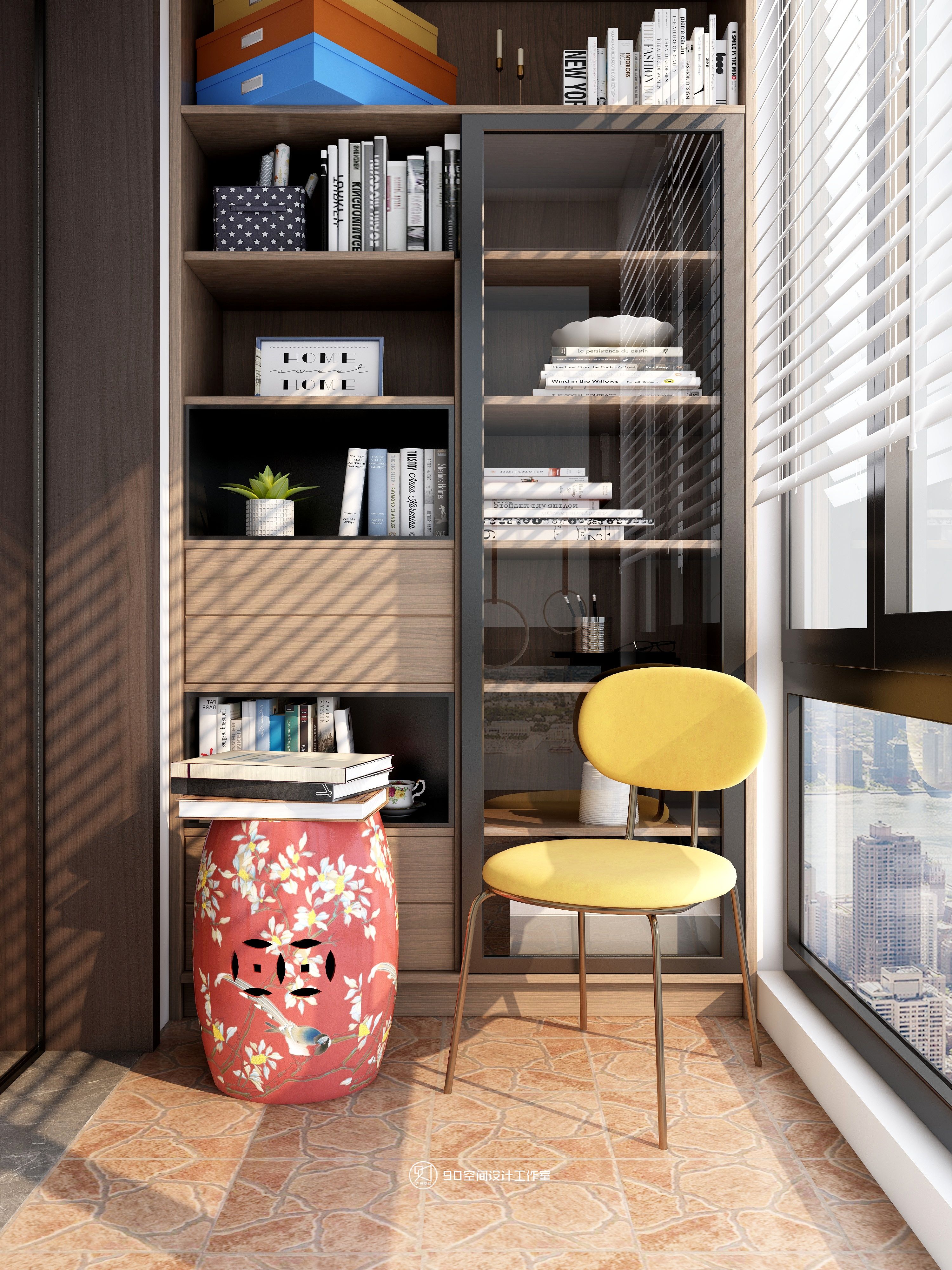 《欢愉同乐》80 平方现代美式空间设计-43