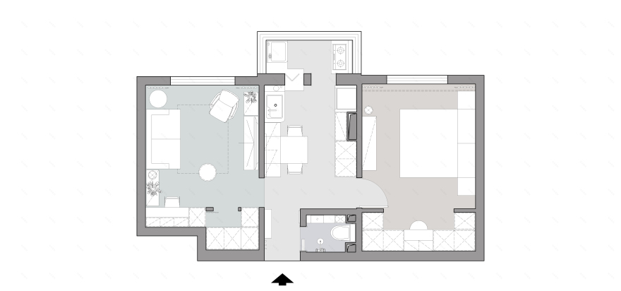 45㎡丁克夫妻复古小家装修丨中国北京丨久栖设计-55