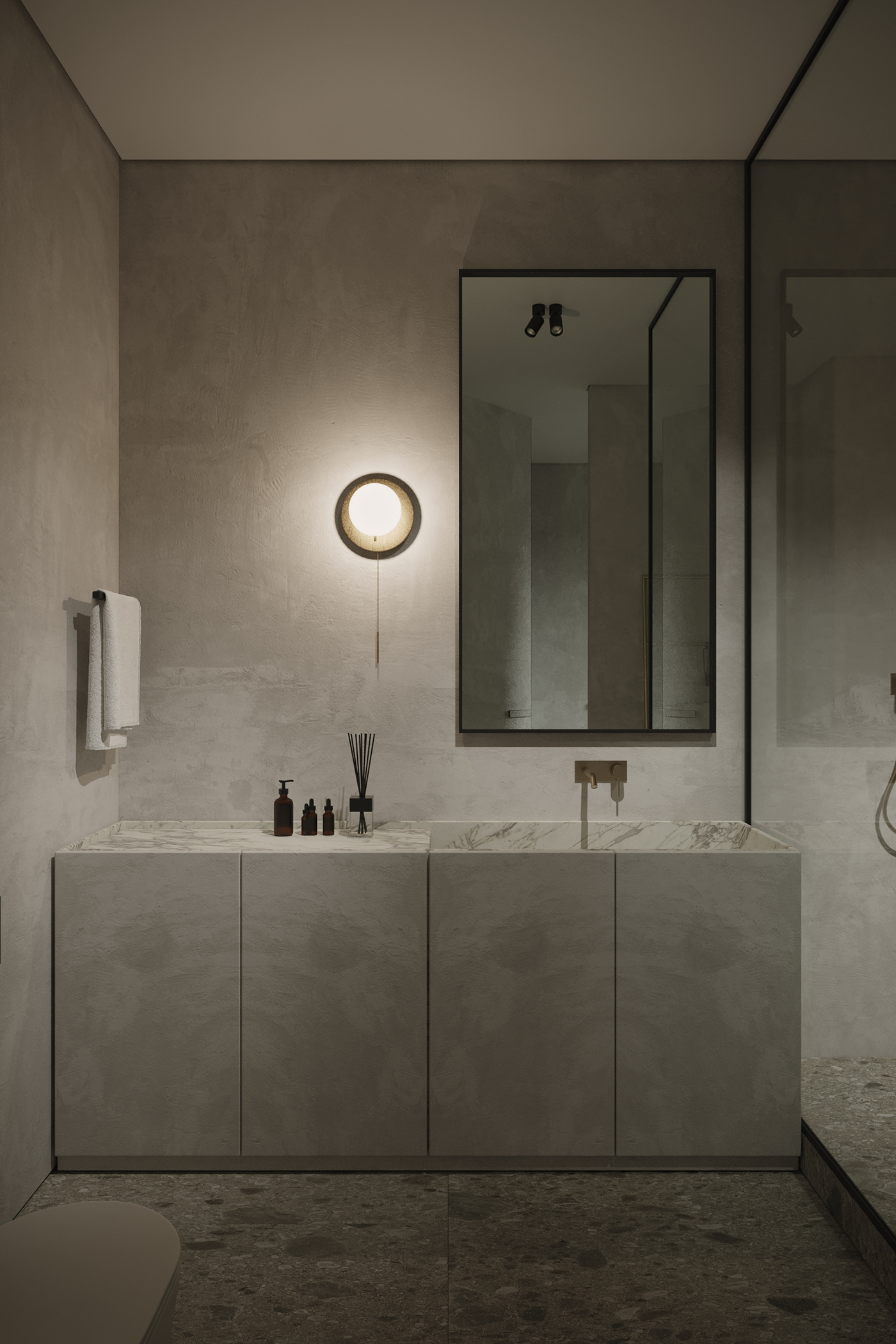 极简中性风公寓设计-17