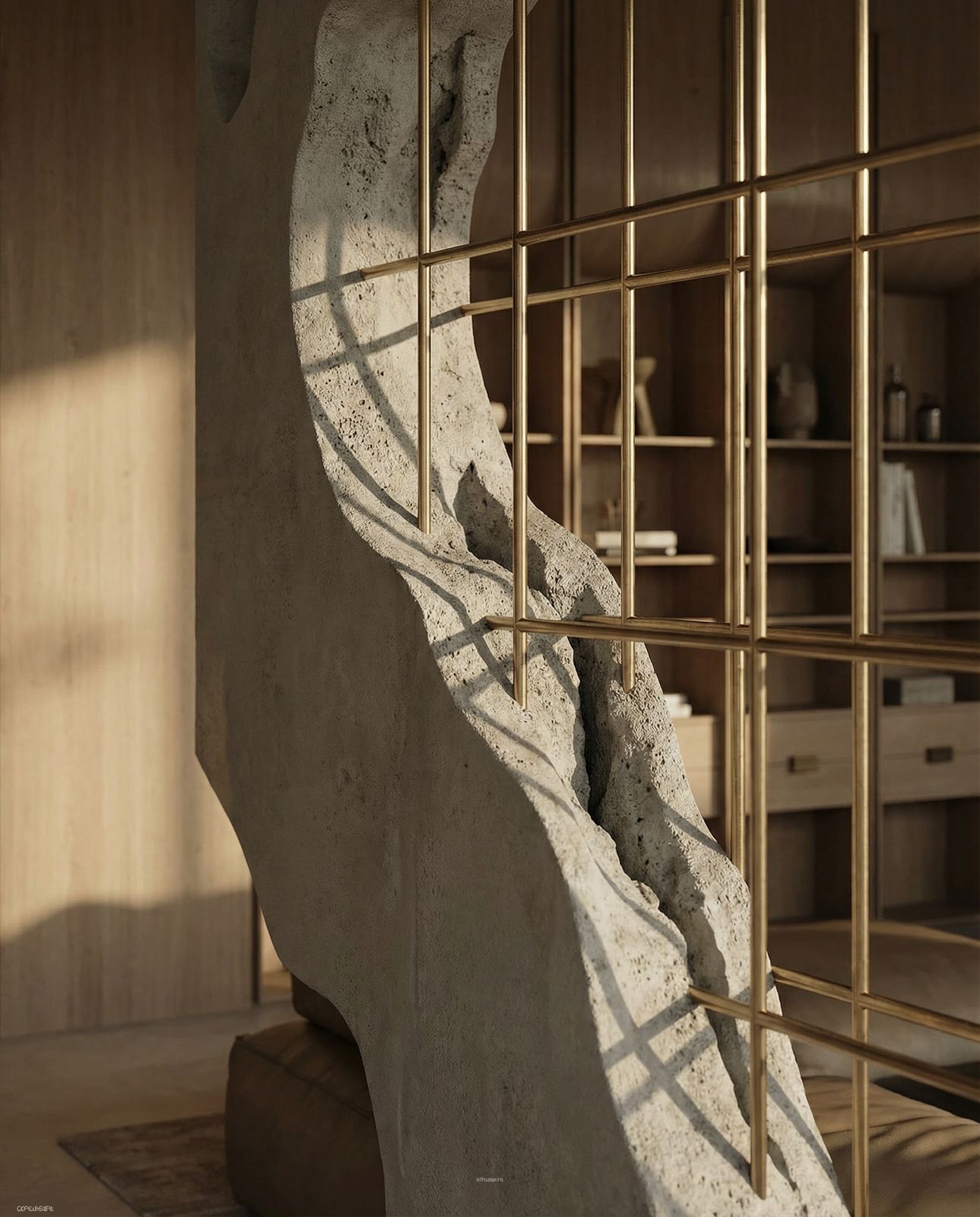 Modern Luxury Living & Dining Interior Design-4