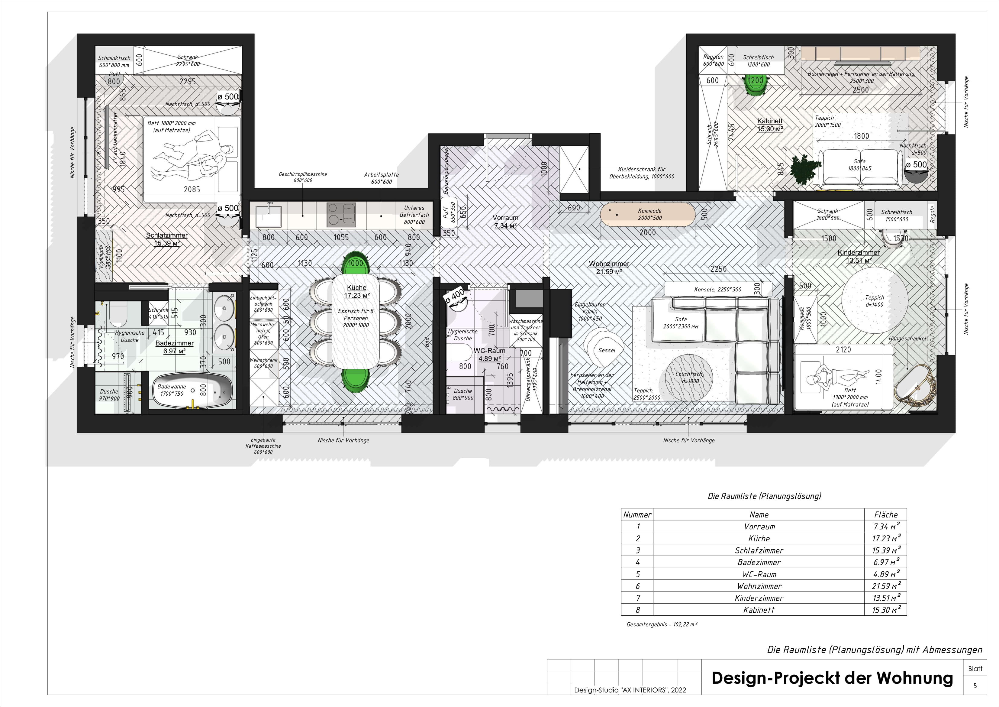 Drawings of an apartment in Germany-4
