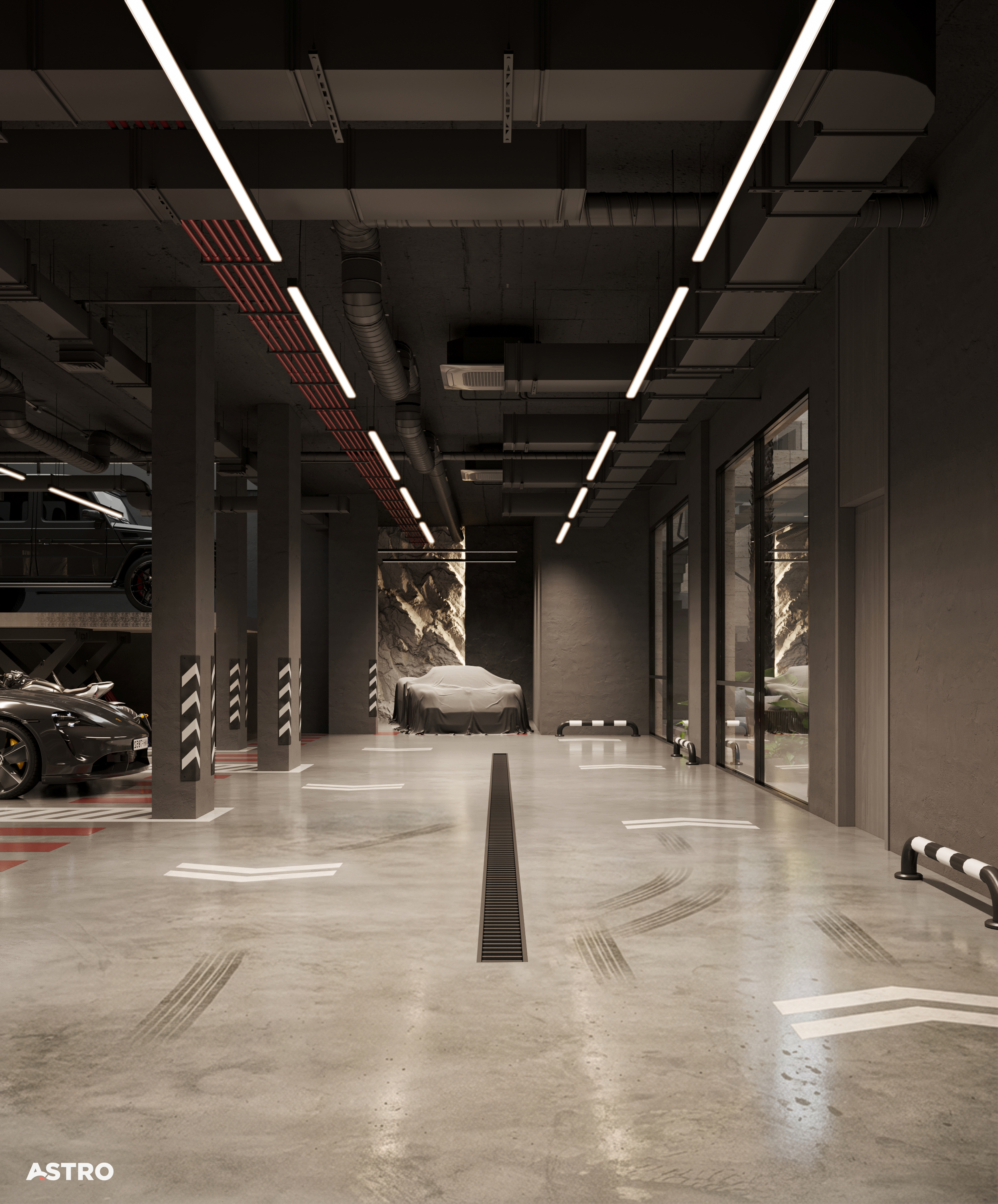 Basement Parking Design（地下室停车设计）丨沙特阿拉伯丨Astro Architects-8