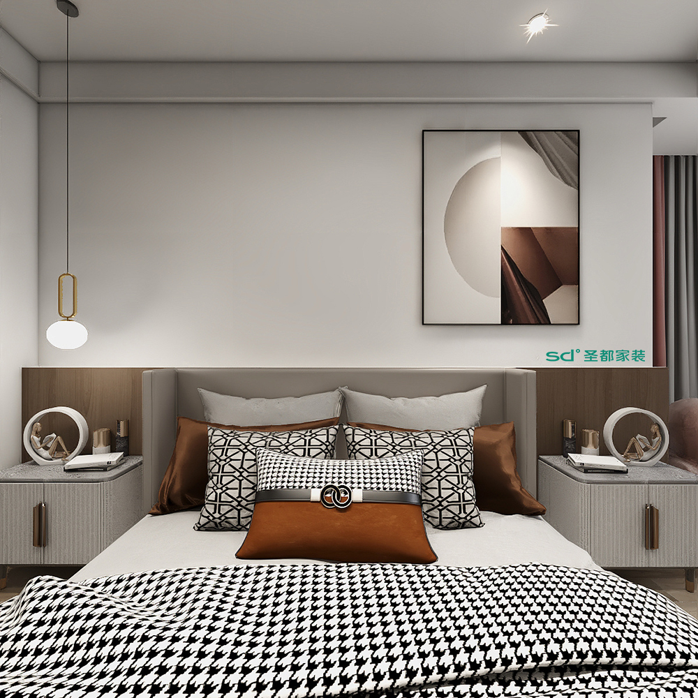 现代简约家居设计,温馨大气的友邦一号院丨中国上饶丨圣都家居装饰有限公司-12