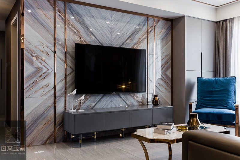 风华——139㎡后现代与港式的碰撞  白文玉景设计-7