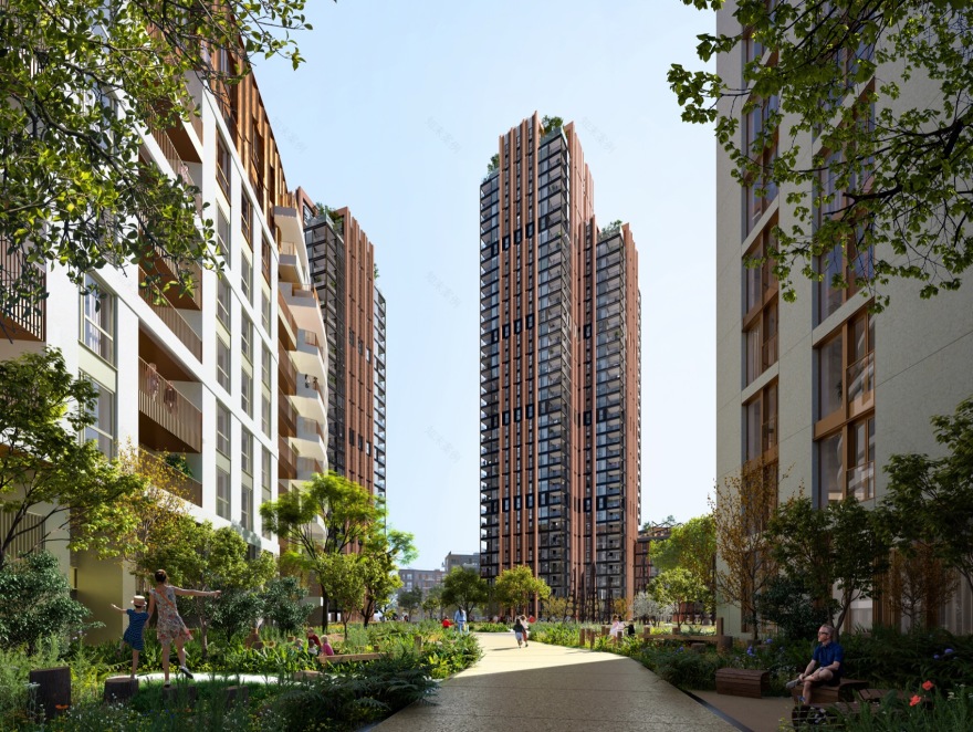 国王路公园方案丨英国伦敦丨Foster + Partners-11