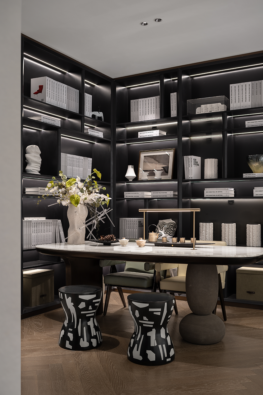 353㎡简奢豪宅丨岳蒙设计-21