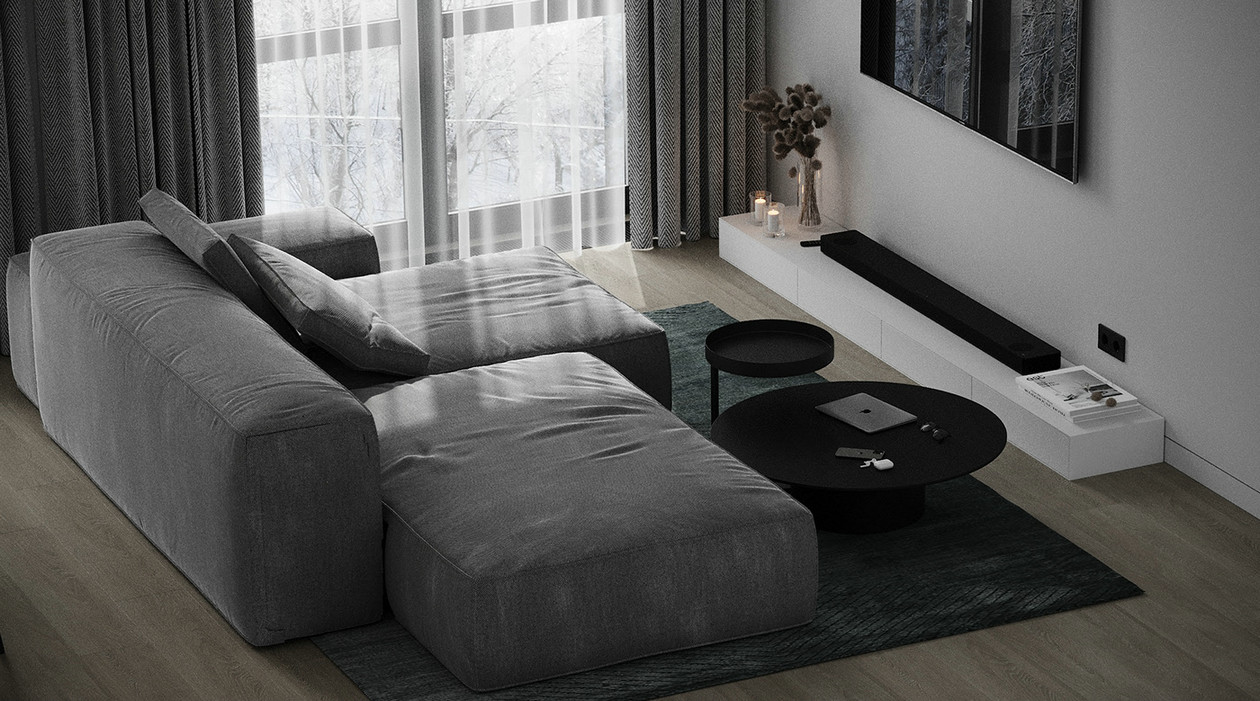 高级灰色系公寓-3