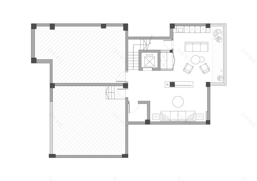 三房 800㎡现代别墅丨中国丨HHY 空间设计-53