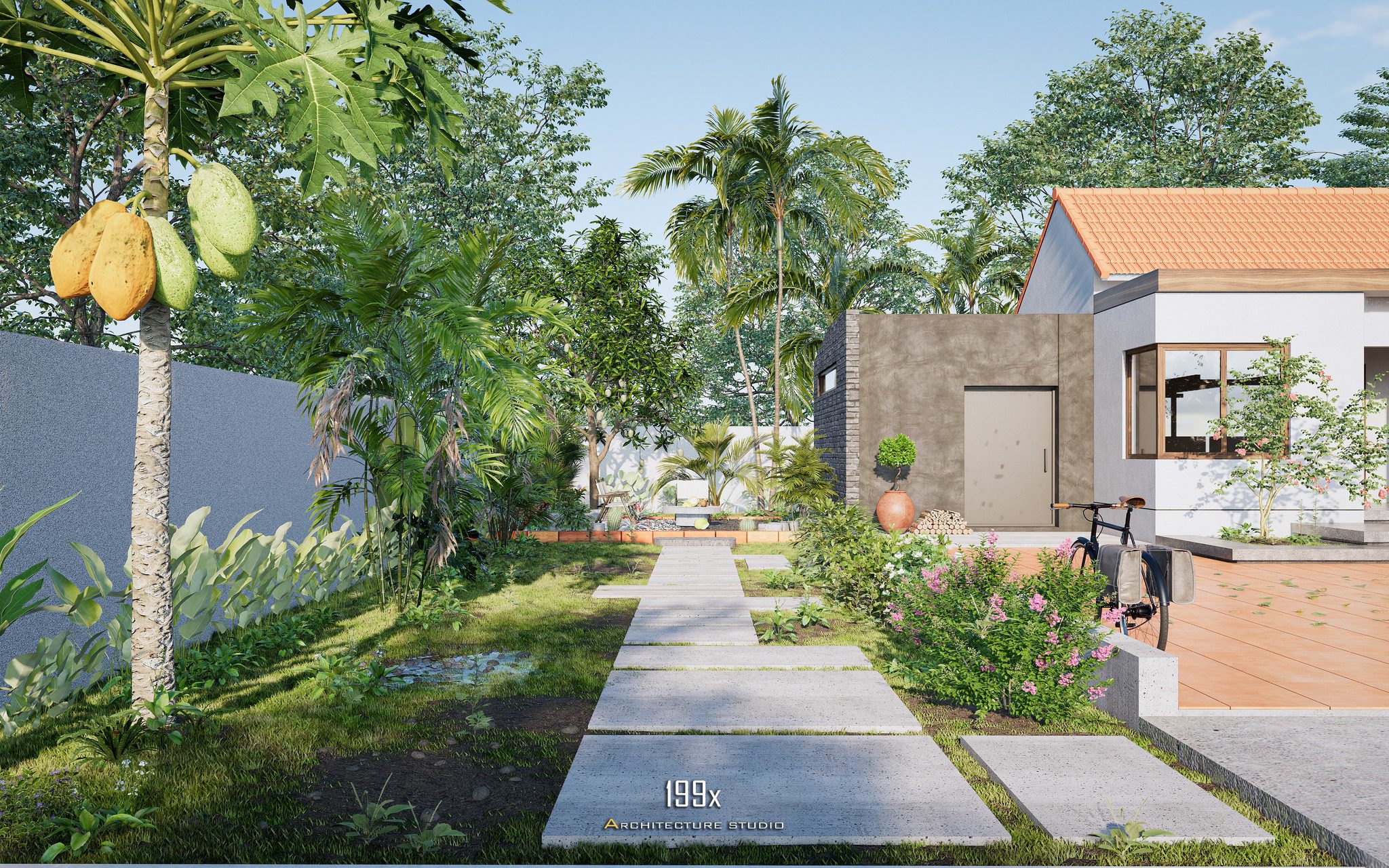 草图大师房屋外部模型丨My Hong Vu-7