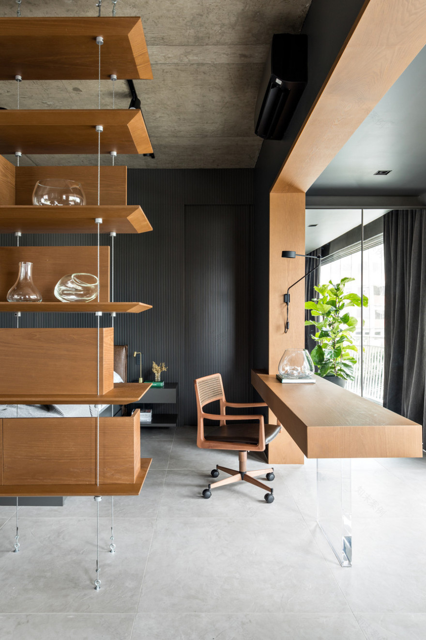 简约实用,圣保罗 70 平米单身公寓设计-10