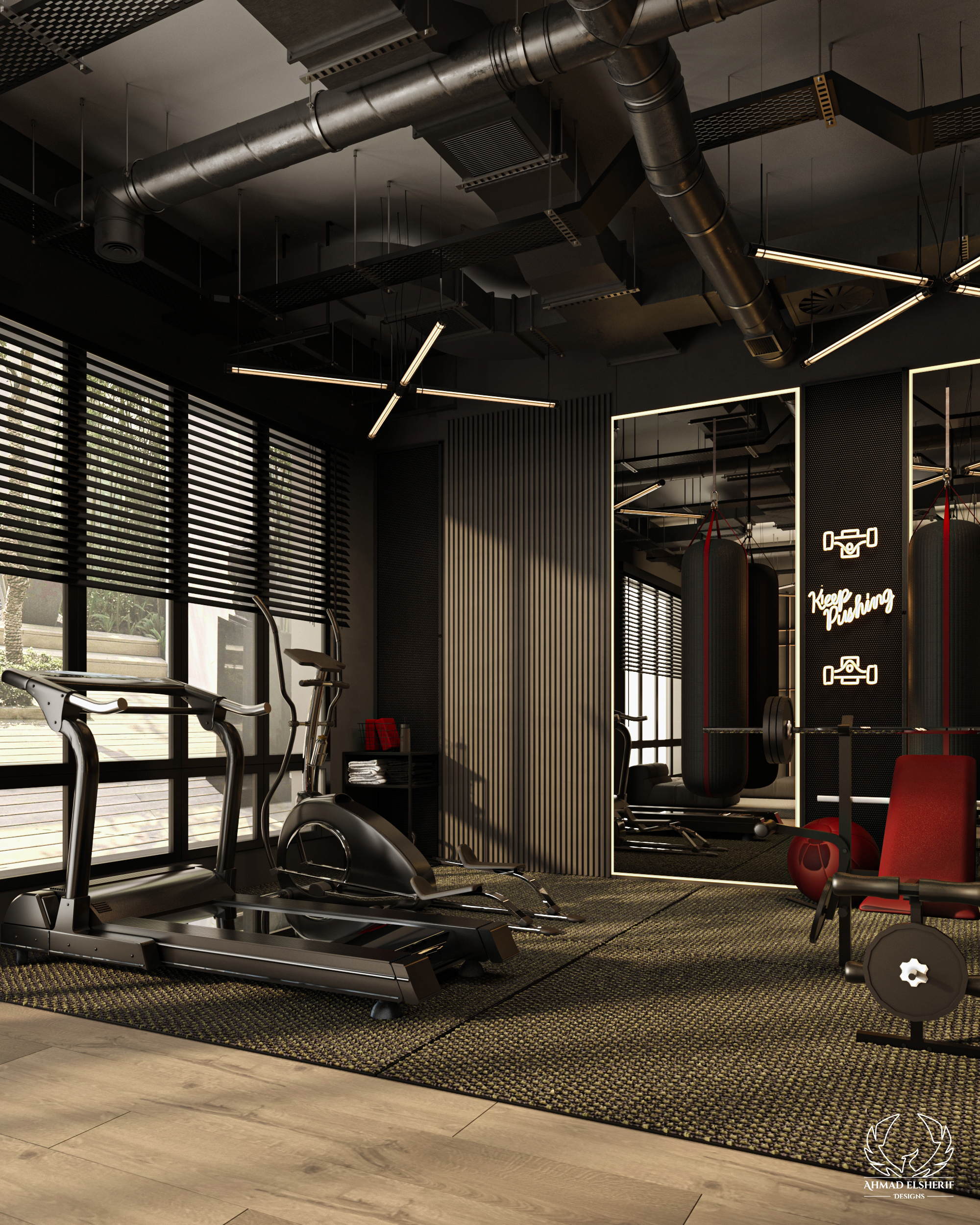 Home gym Design / Ahmed el sherif design-1