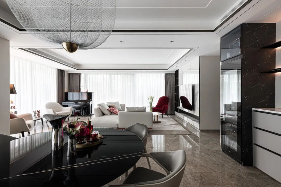 220㎡精装房改造，极具艺术性的质感空间 | 尚舍生活设计-17