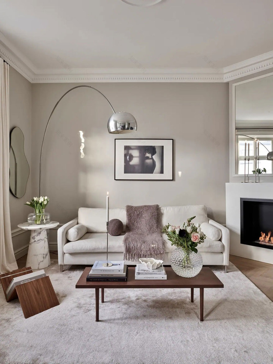 "瑞典斯德哥尔摩 19 世纪公寓的重生 | 现代经典的优雅设计"-7