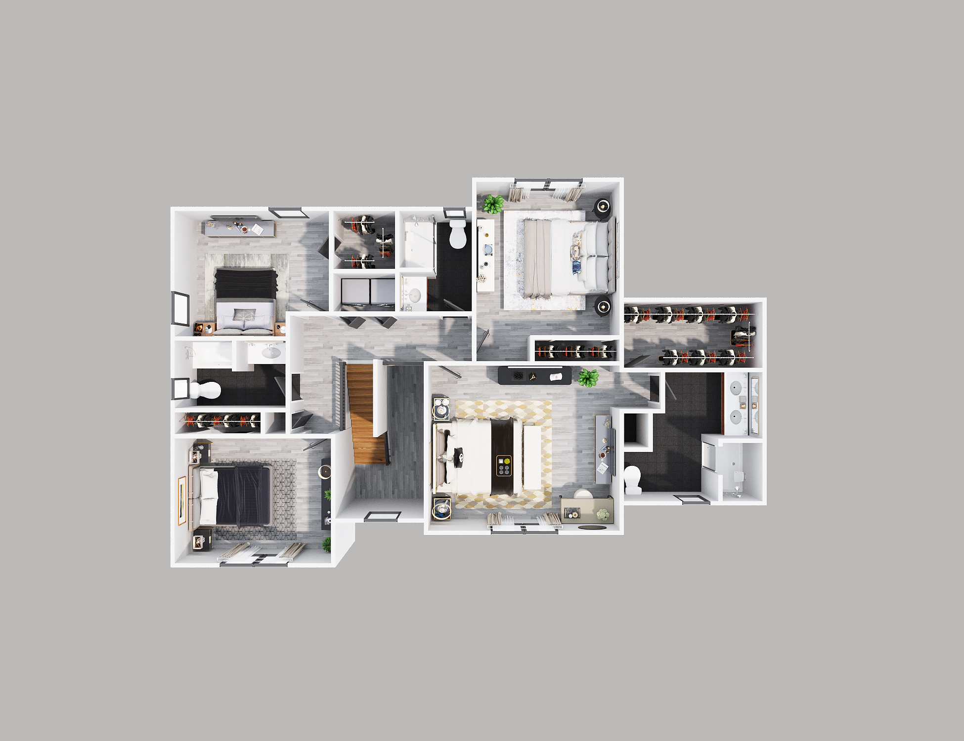 三维楼层平面图-30