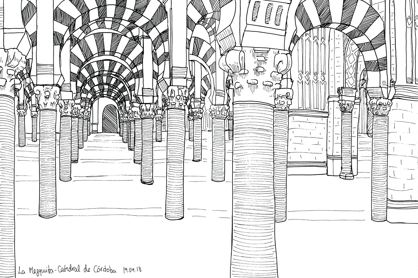 黑白映像 | 西班牙之旅的素描本-9