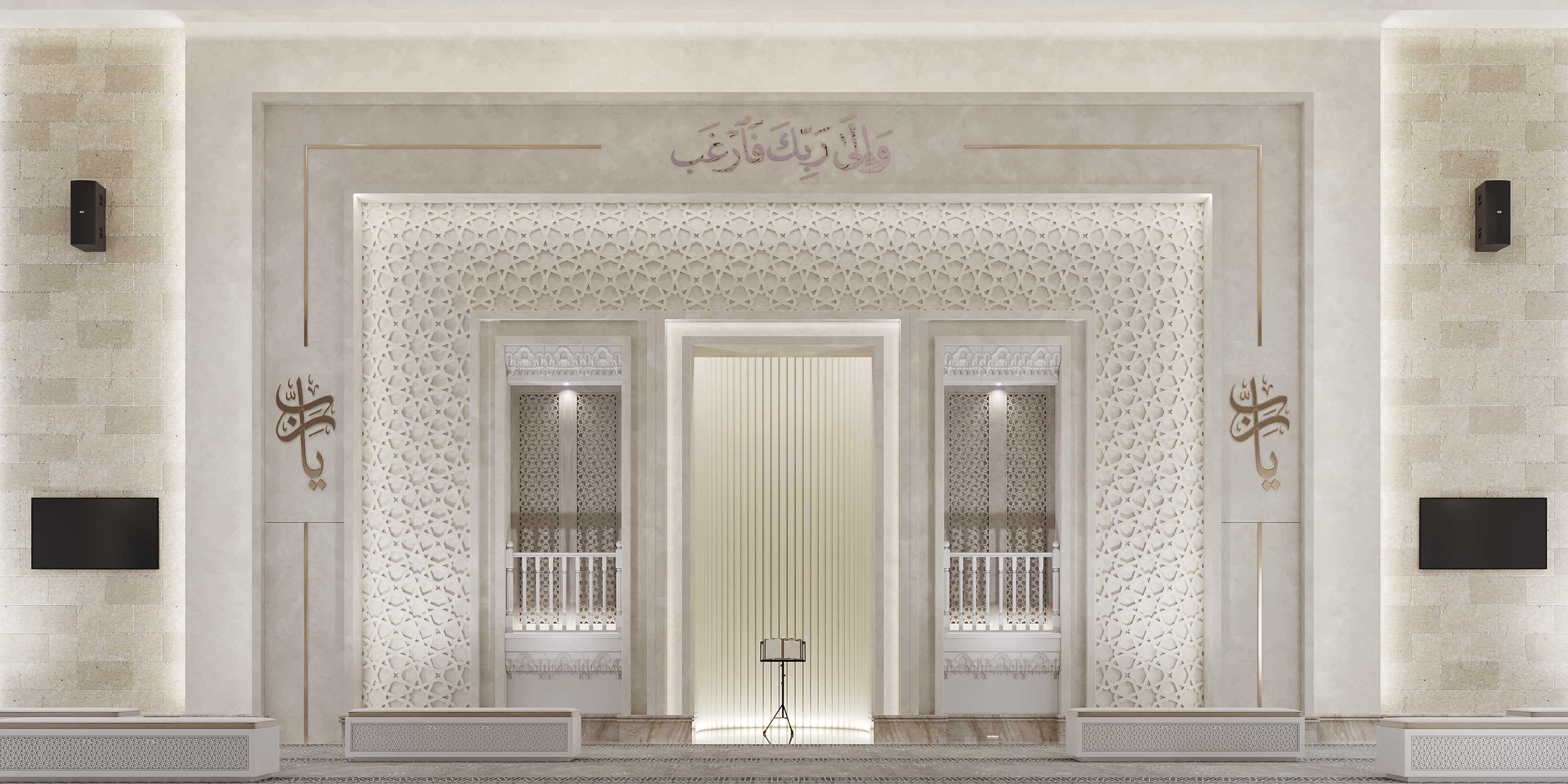 Masjed 设计（内外）丨沙特阿拉伯丨Gehauz 设计工作室,Dream Makers 工作室-14