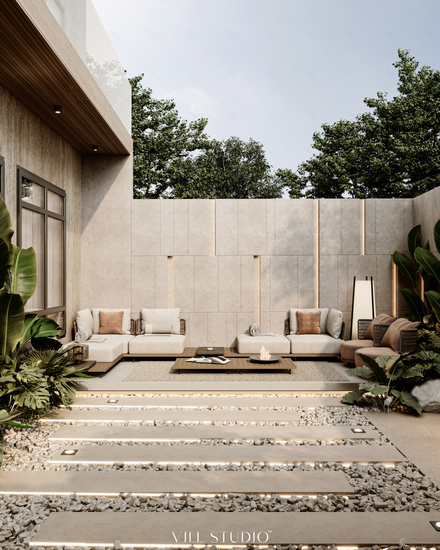 MODERN OUTDOOR VILLA ENTRANCE DESIGN | OMAN-15