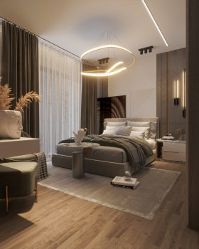 Modern Apartment Master Bedroom