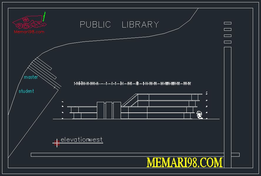 公共图书馆平面图设计项目-24