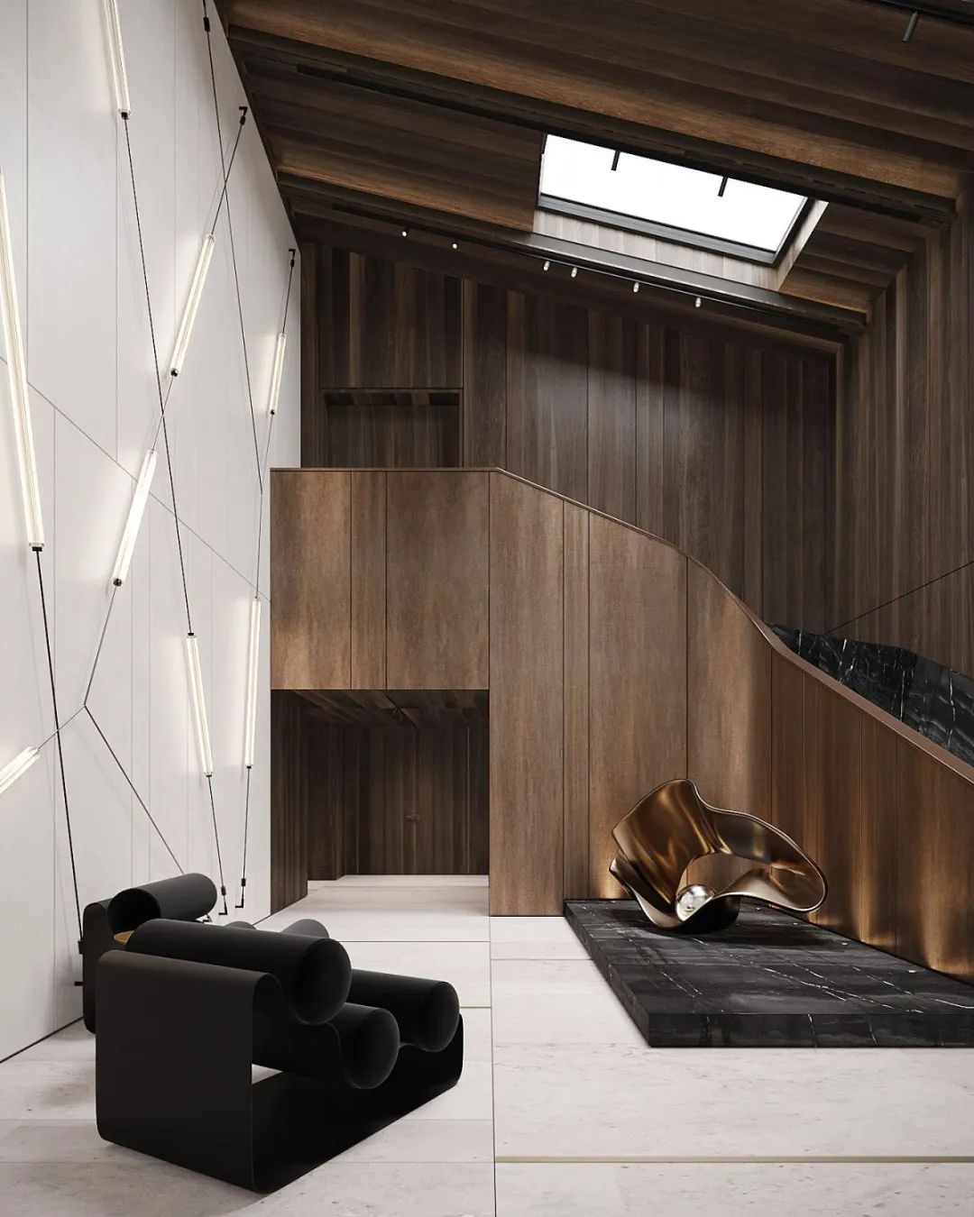 灰色奢华 · 1300㎡大宅设计丨IQOSA Architect-28