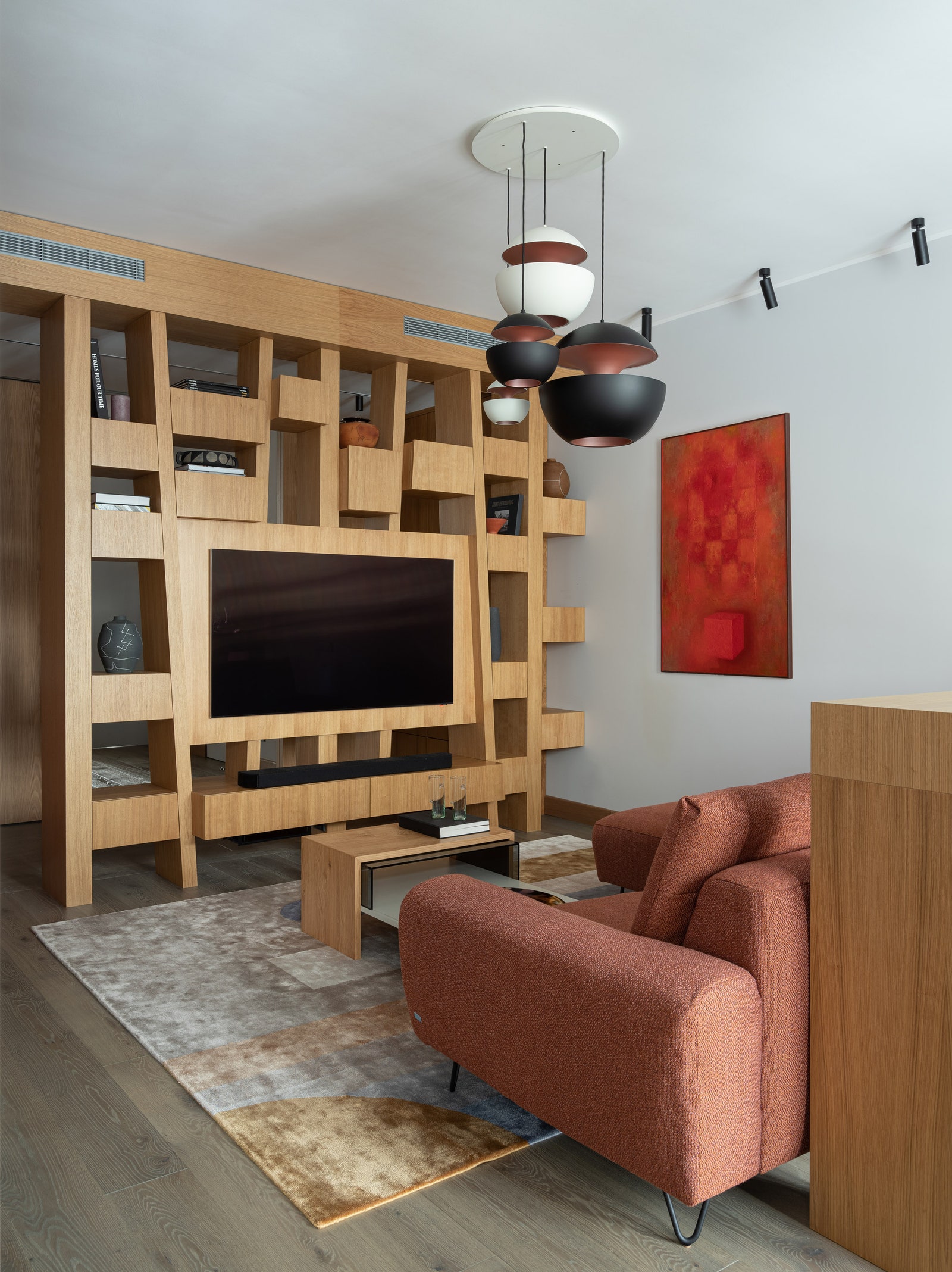 极简木质空间 | 莫斯科 117 平米公寓设计-10