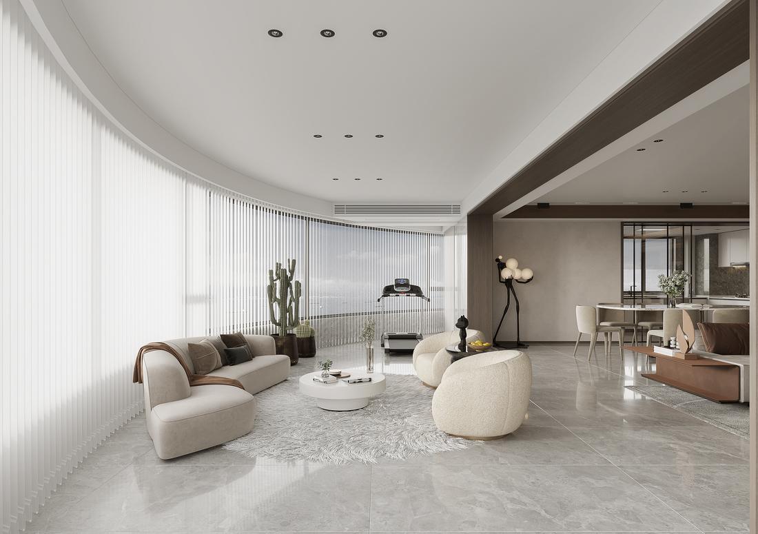 芜湖宜禾设计丨平层丨
美设奖×最佳居住空间奖（效果图）×无垠-1