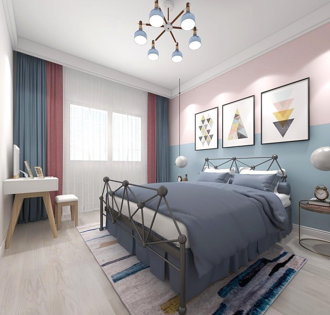 少女心玄关设计,色彩搭配展现空间活力-16